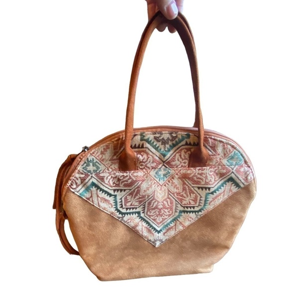 Atenti Boho Southwest Inspired Zippered Hangbag USA Made - Picture 1 of 12